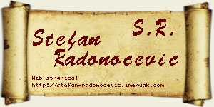 Stefan Radonoćević vizit kartica